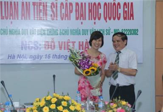 NCS. Đỗ Việt Hà, giảng viên khoa Luật và chính trị bảo vệ thành công luận án tiến sĩ