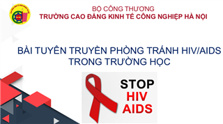 Bài tuyên truyền phòng tránh HIV/AIDS trong trường học